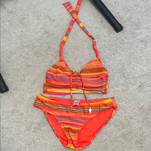 Colorful Striped Kids Swim Set
